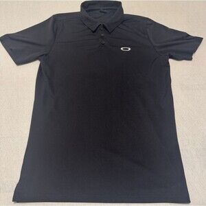 Oakley Men's Polo Shirt Size Small Embroidered Logo Black Golf Casual Work